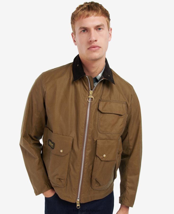 vêtements Barbour veste cirée harlow sable Hommes T2L6ZP64