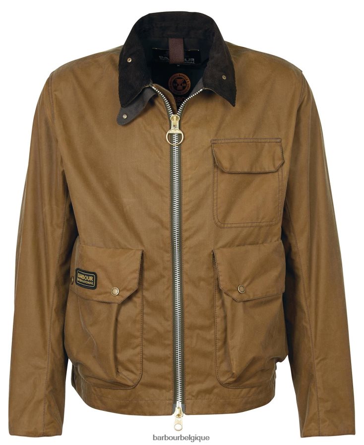 vêtements Barbour veste cirée harlow sable Hommes T2L6ZP64