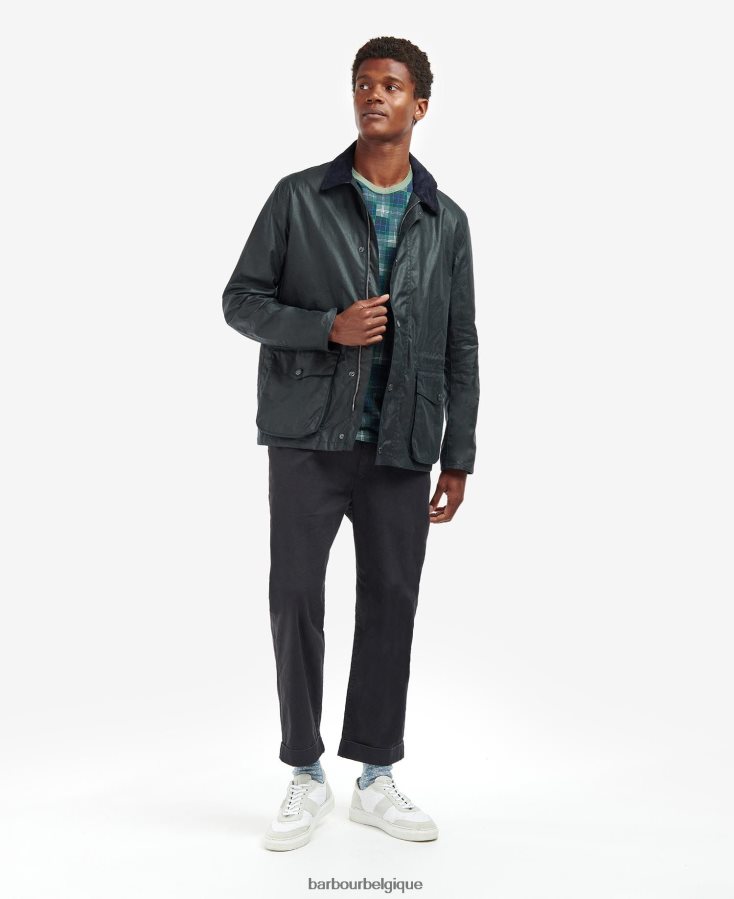 vêtements Barbour veste cirée kendle marine classique Hommes T2L6ZP37