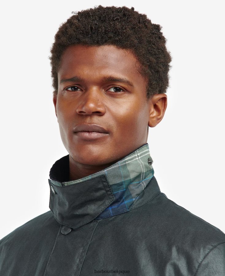 vêtements Barbour veste cirée kendle marine classique Hommes T2L6ZP37