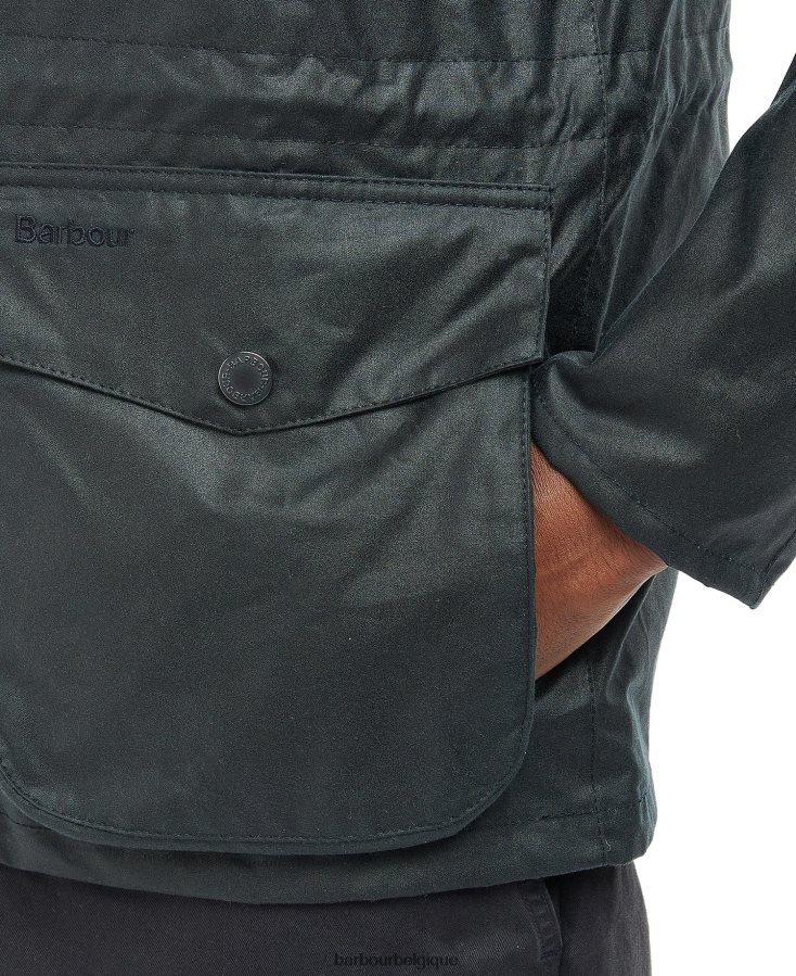 vêtements Barbour veste cirée kendle marine classique Hommes T2L6ZP37