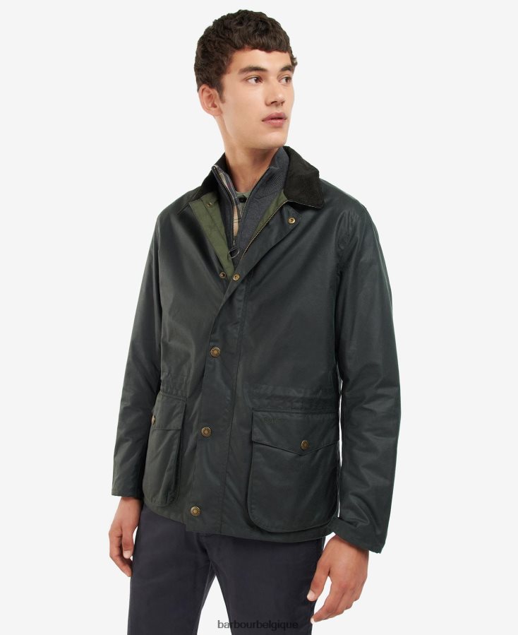 vêtements Barbour veste cirée kendle marine classique Hommes T2L6ZP69