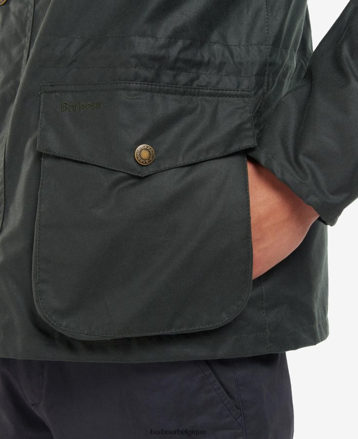 vêtements Barbour veste cirée kendle marine classique Hommes T2L6ZP69