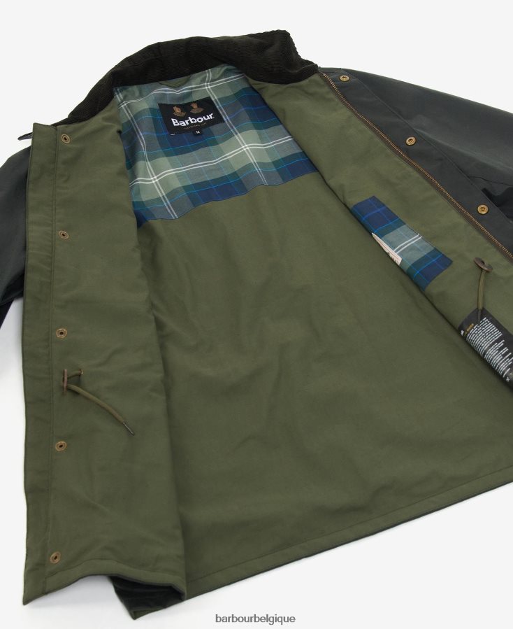 vêtements Barbour veste cirée kendle marine classique Hommes T2L6ZP69