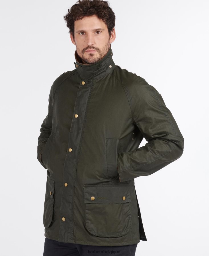 vêtements Barbour veste cirée légère ashby olive d'archives Hommes T2L6ZP17
