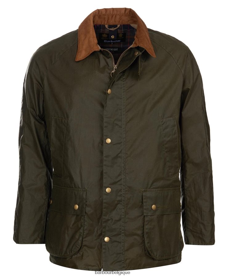 vêtements Barbour veste cirée légère ashby olive d\'archives Hommes T2L6ZP17