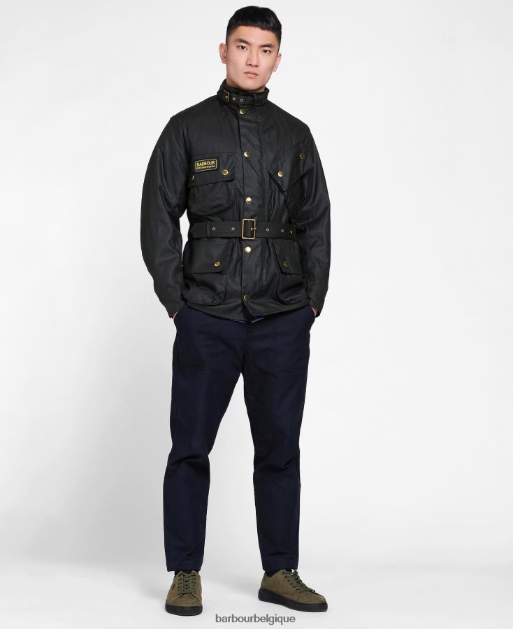 vêtements Barbour veste cirée originale internationale marine Hommes T2L6ZP27