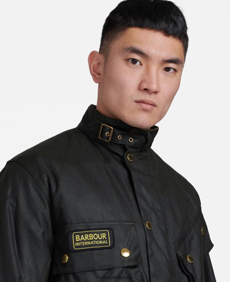 vêtements Barbour veste cirée originale internationale marine Hommes T2L6ZP27