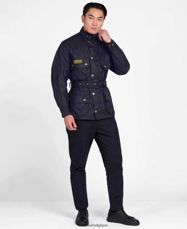 vêtements Barbour veste cirée originale internationale marine Hommes T2L6ZP56