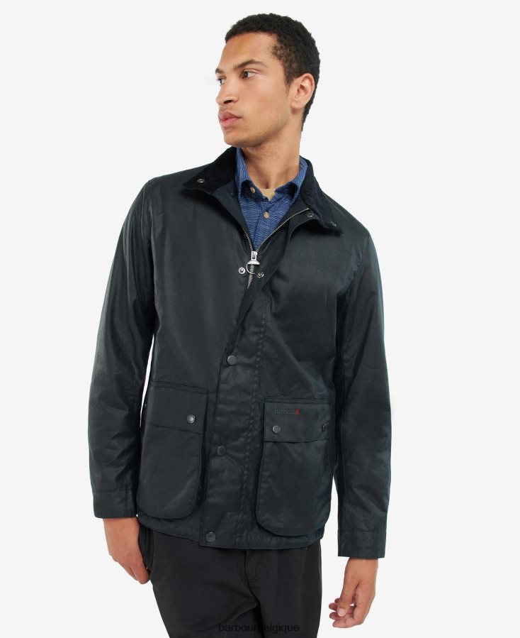 vêtements Barbour veste cirée riley marine classique Hommes T2L6ZP52
