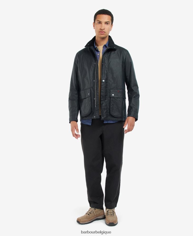 vêtements Barbour veste cirée riley marine classique Hommes T2L6ZP52
