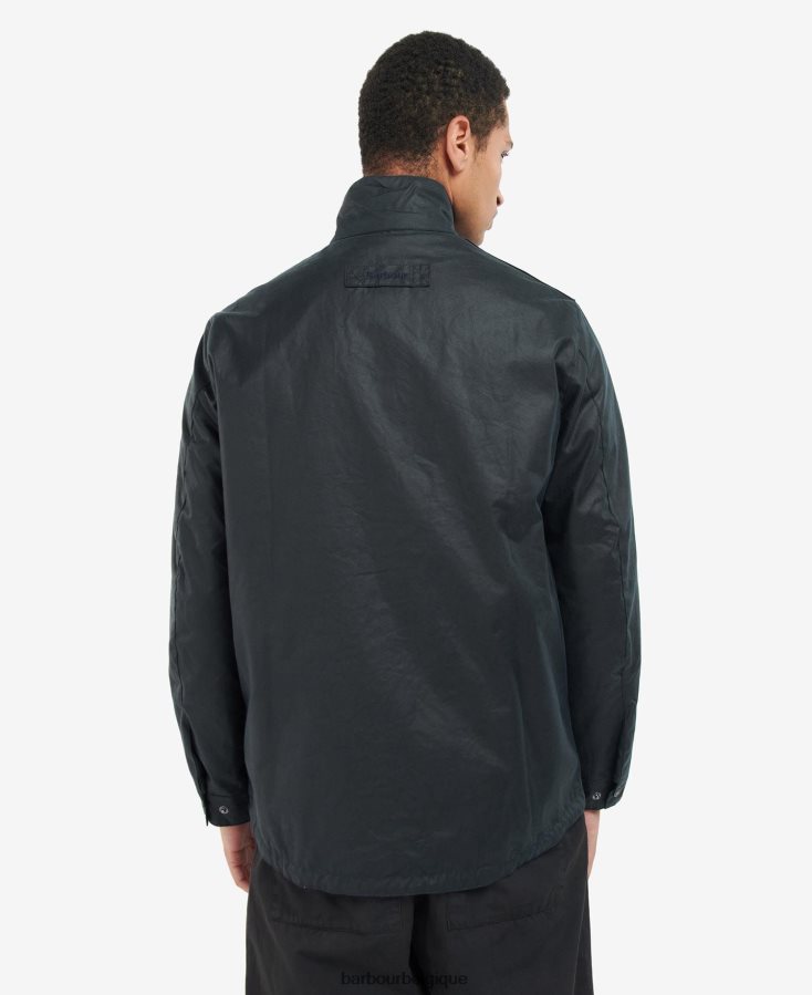 vêtements Barbour veste cirée riley marine classique Hommes T2L6ZP52