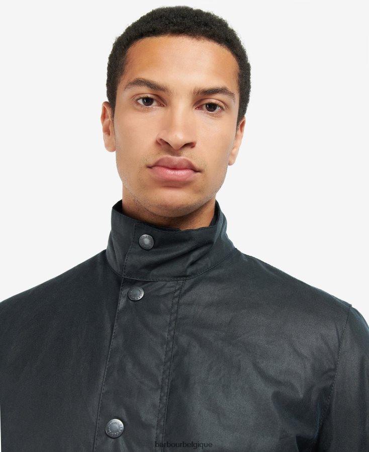 vêtements Barbour veste cirée riley marine classique Hommes T2L6ZP52