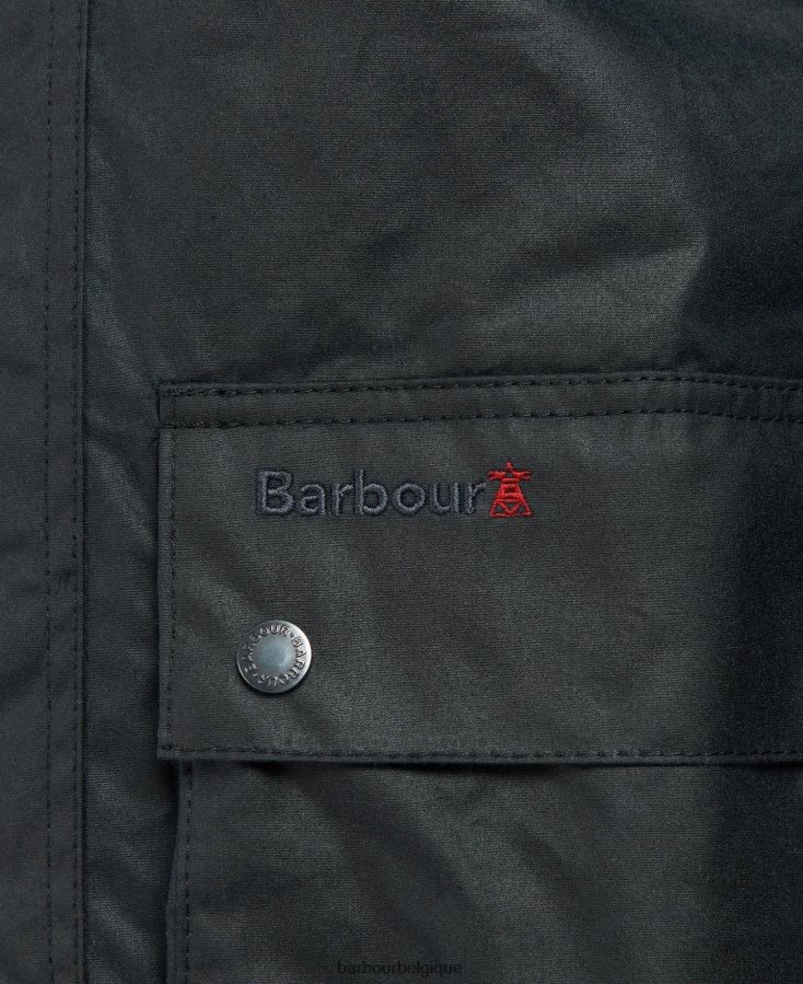 vêtements Barbour veste cirée riley marine classique Hommes T2L6ZP52