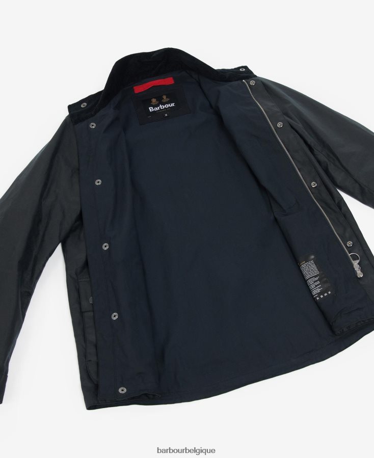 vêtements Barbour veste cirée riley marine classique Hommes T2L6ZP52