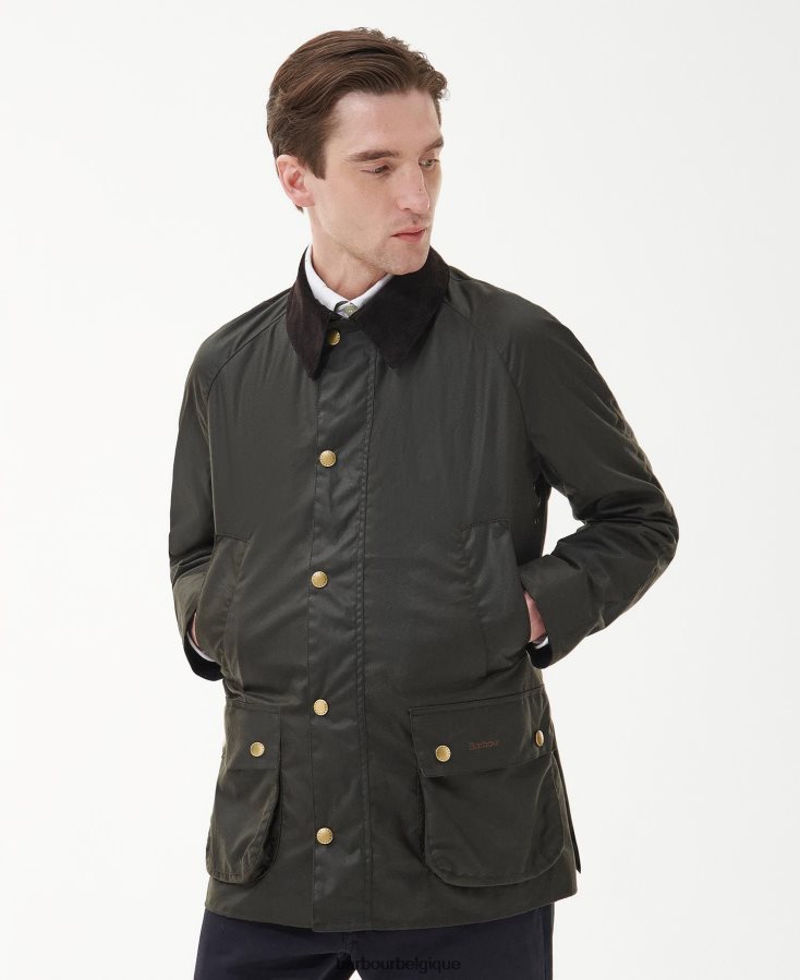 vêtements Barbour veste cirée union jack ashby en édition limitée olive Hommes T2L6ZP3