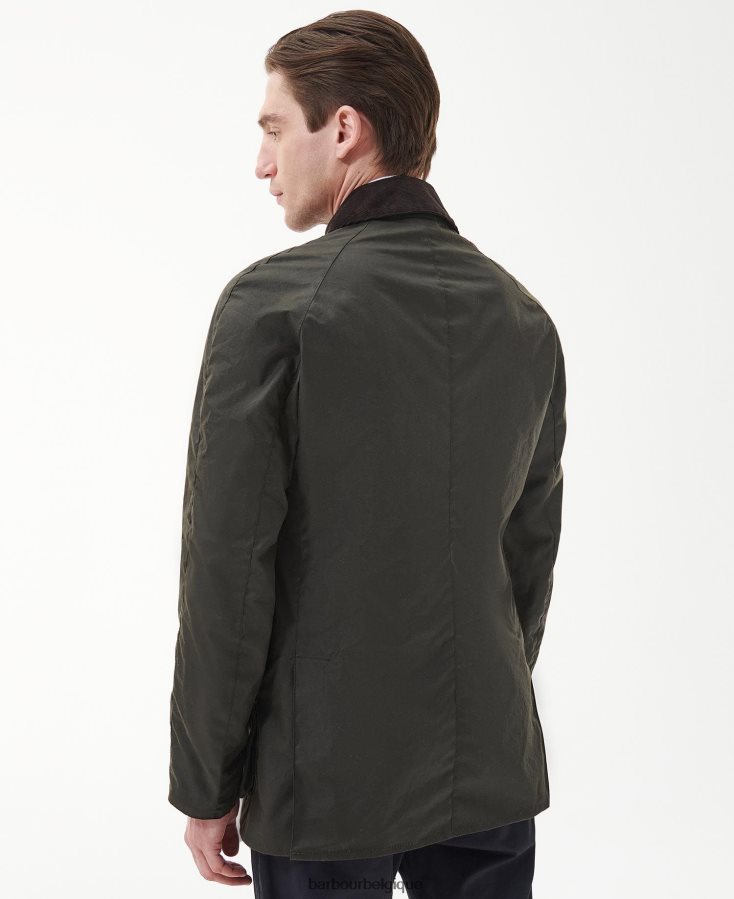vêtements Barbour veste cirée union jack ashby en édition limitée olive Hommes T2L6ZP3