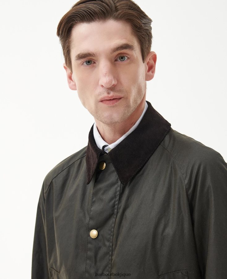 vêtements Barbour veste cirée union jack ashby en édition limitée olive Hommes T2L6ZP3