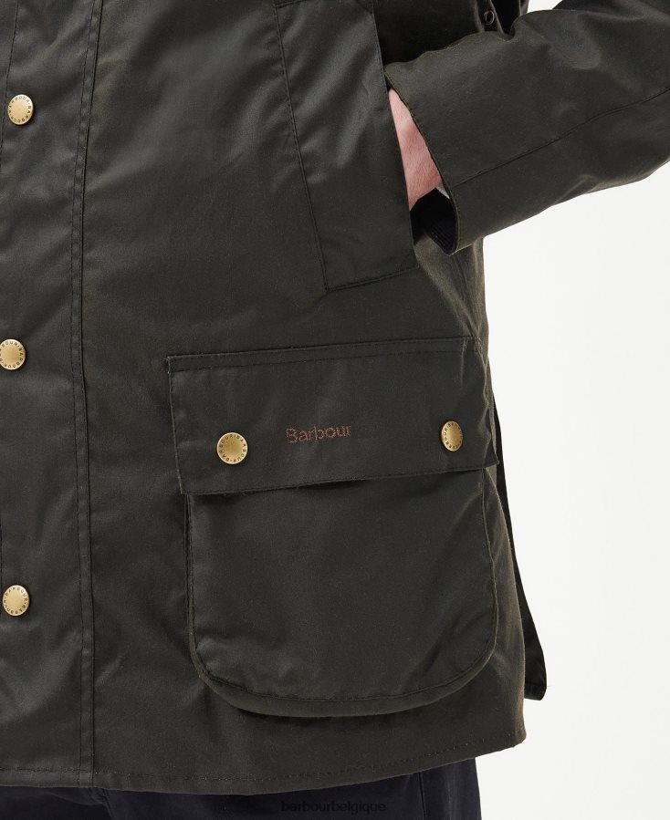 vêtements Barbour veste cirée union jack ashby en édition limitée olive Hommes T2L6ZP3