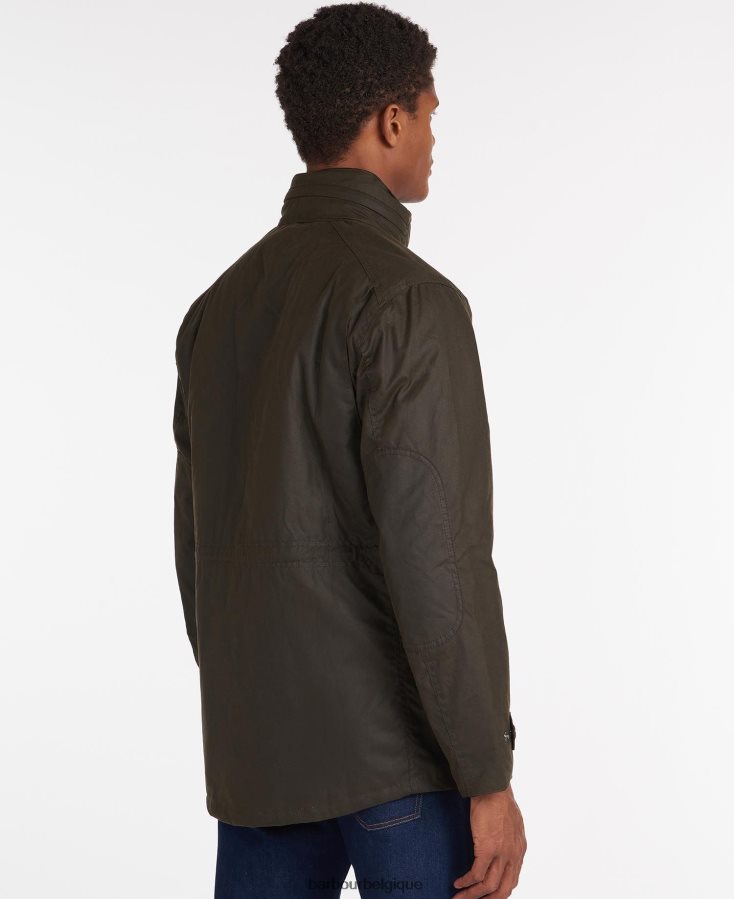vêtements Barbour veste de cire de sapeur olive Hommes T2L6ZP36