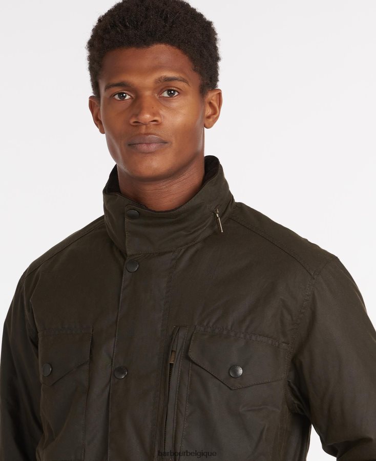 vêtements Barbour veste de cire de sapeur olive Hommes T2L6ZP36