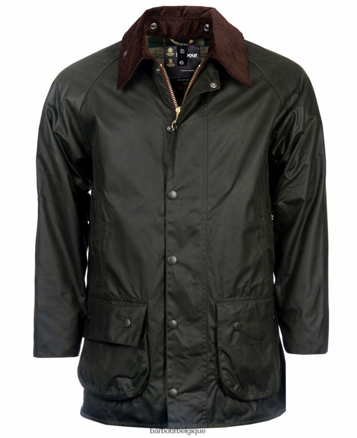 vêtements Barbour veste en coton ciré beaufort noir Hommes T2L6ZP15