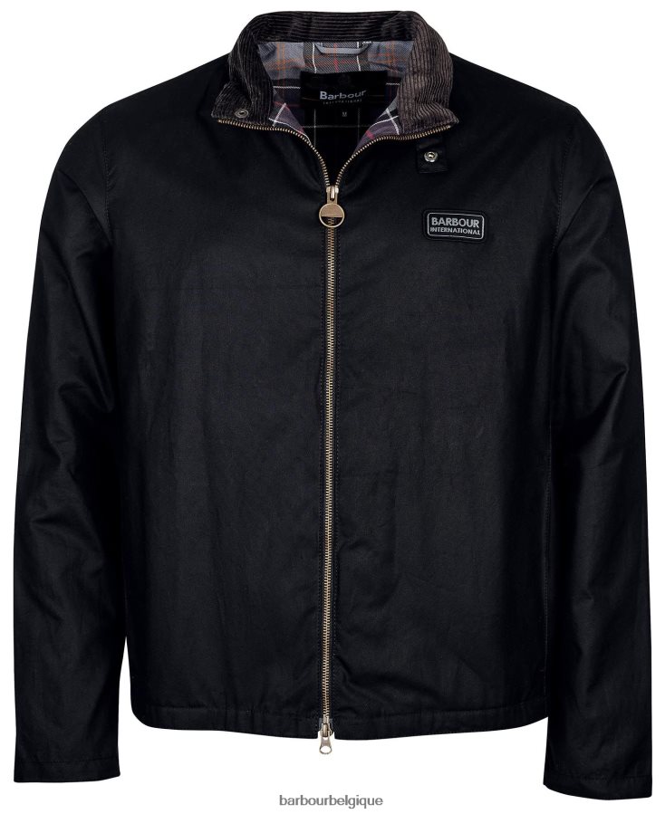 vêtements Barbour veste internationale de cire d\'esprit charbon Hommes T2L6ZP49