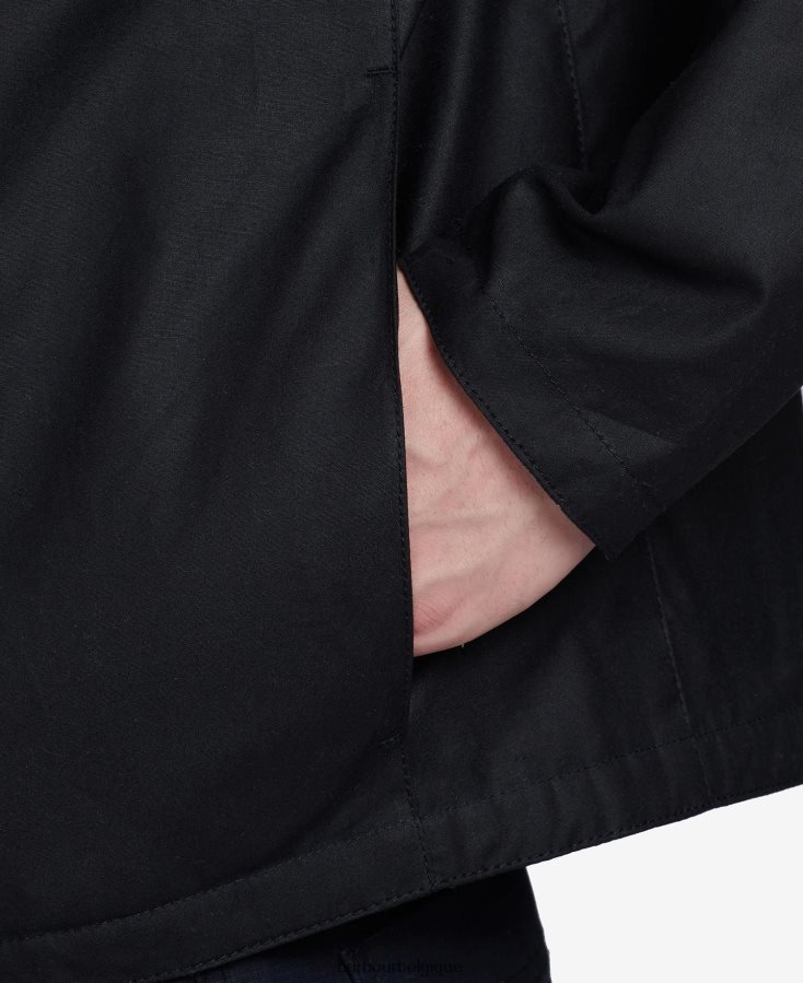 vêtements Barbour veste internationale de cire d\'esprit charbon Hommes T2L6ZP49