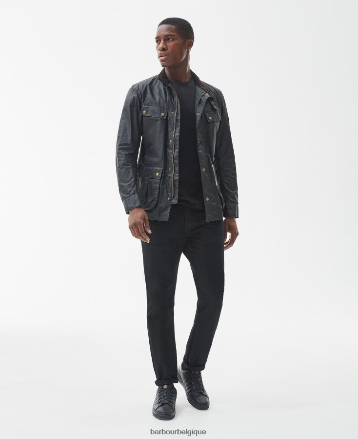 vêtements Barbour veste légère en coton ciré Duke sage Hommes T2L6ZP31