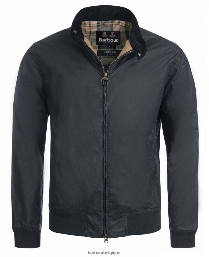 vêtements Barbour veste légère en coton ciré royston noir Hommes T2L6ZP9