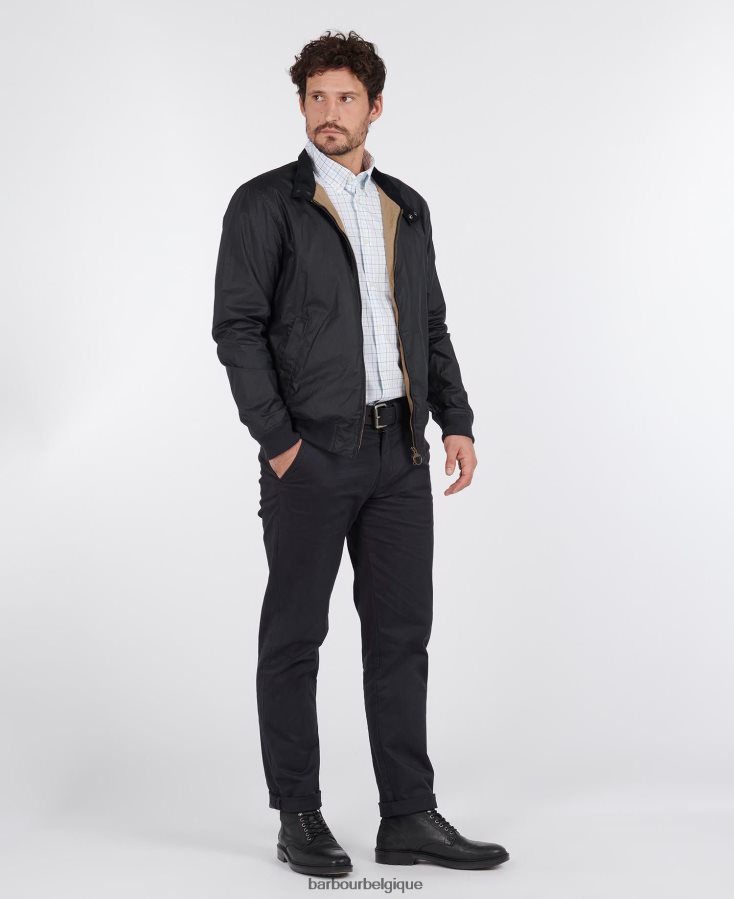 vêtements Barbour veste légère en coton ciré royston noir Hommes T2L6ZP9