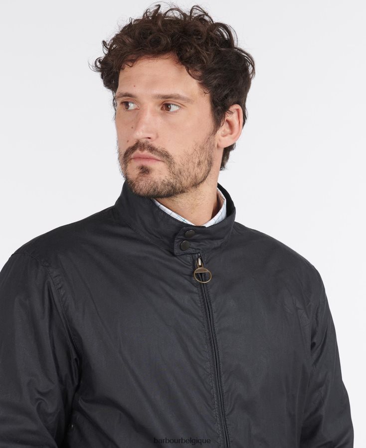 vêtements Barbour veste légère en coton ciré royston noir Hommes T2L6ZP9