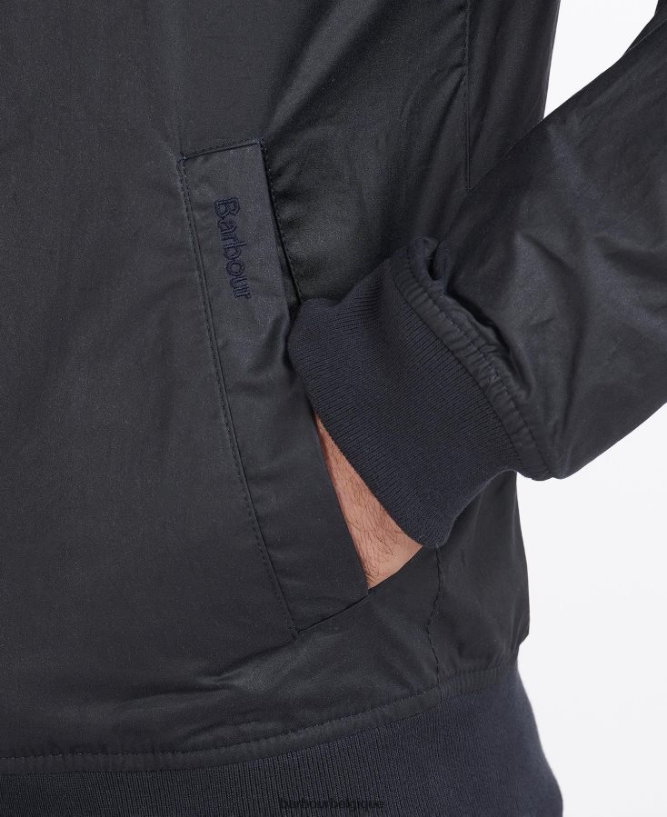 vêtements Barbour veste légère en coton ciré royston noir Hommes T2L6ZP9