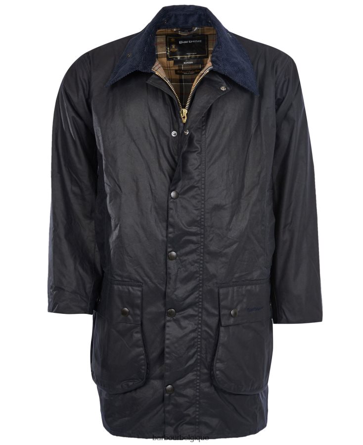 vêtements Barbour veste wax bordée marine Hommes T2L6ZP38