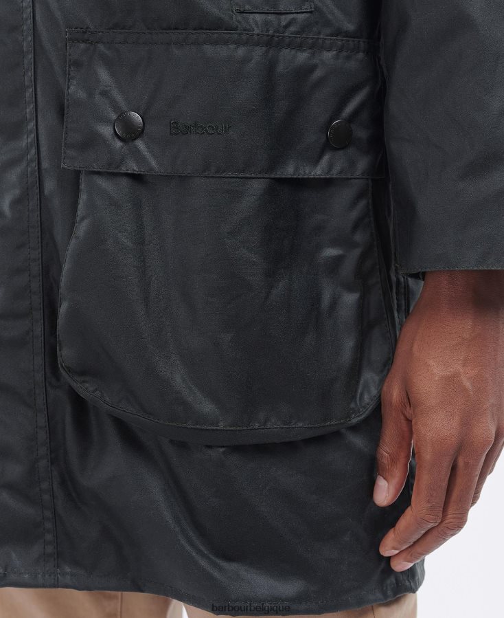 vêtements Barbour veste wax bordée marine Hommes T2L6ZP38