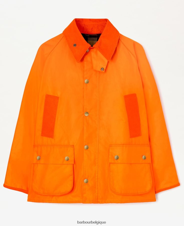 vêtements Palm Angels x Barbour veste cirée malik bedale rose vif Hommes T2L6ZP70