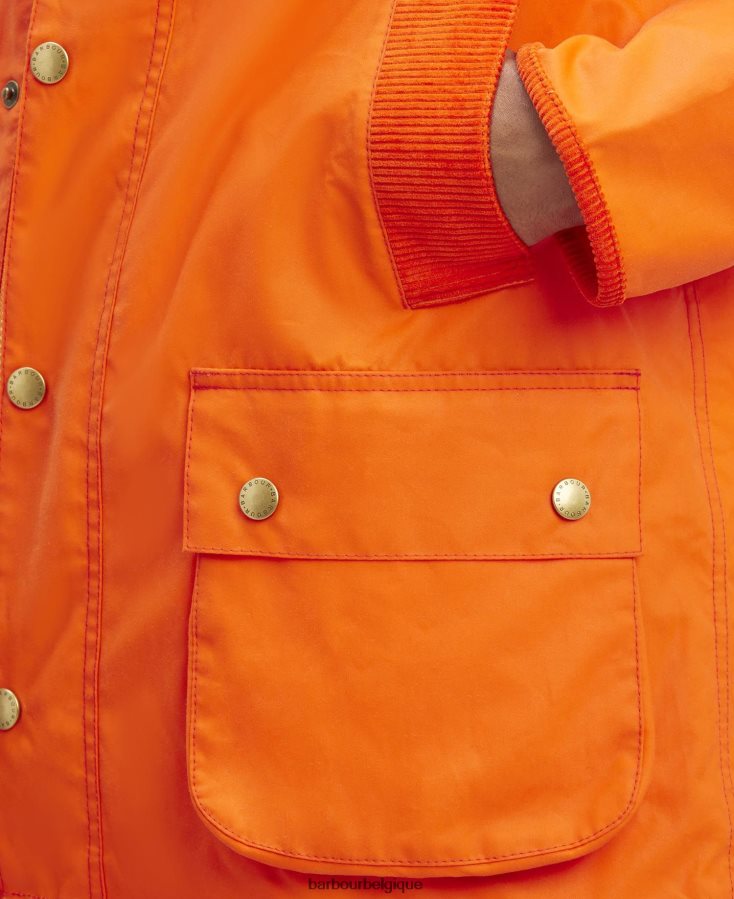 vêtements Palm Angels x Barbour veste cirée malik bedale rose vif Hommes T2L6ZP70