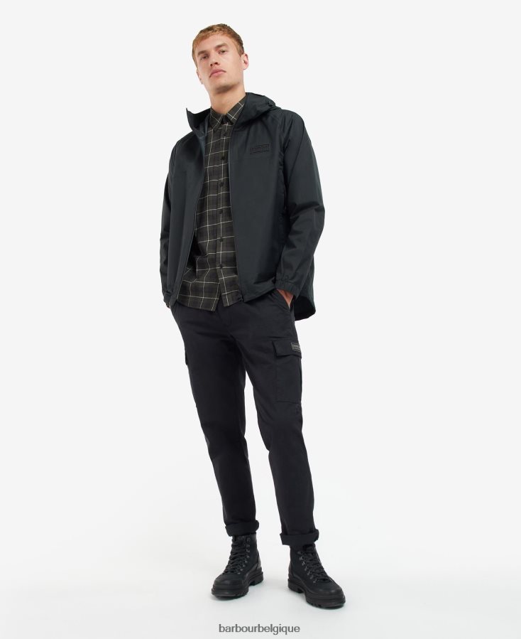 vêtements Barbour veste imperméable berkley champignon noir Hommes T2L6ZP192