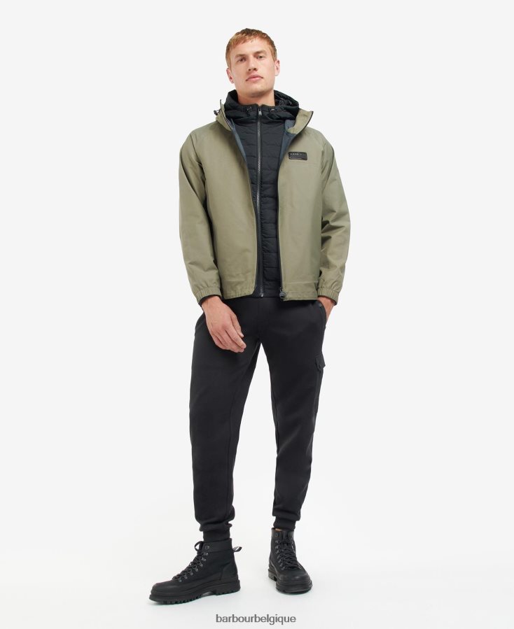 vêtements Barbour veste imperméable berkley champignon noir Hommes T2L6ZP218