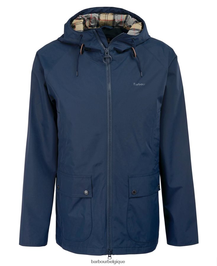 vêtements Barbour veste imperméable à capuche dormus marine/robe Hommes T2L6ZP188
