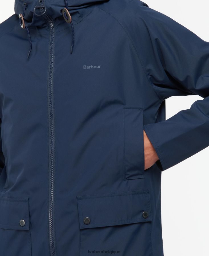 vêtements Barbour veste imperméable à capuche dormus marine/robe Hommes T2L6ZP188