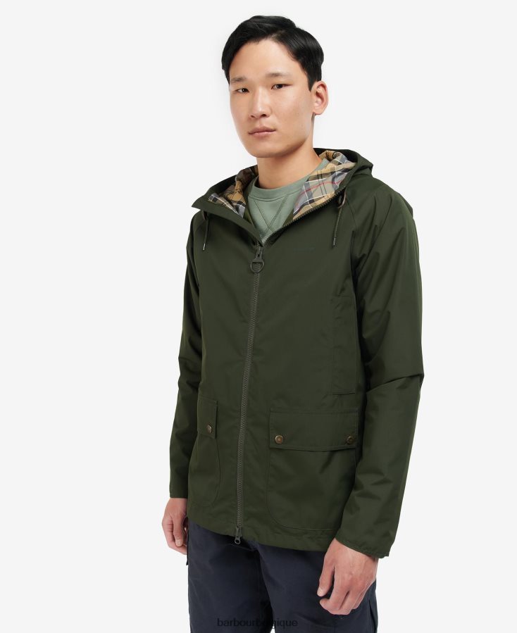 vêtements Barbour veste imperméable à capuche dormus marine/robe Hommes T2L6ZP200