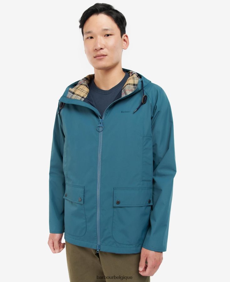 vêtements Barbour veste imperméable à capuche dormus marine/robe Hommes T2L6ZP212