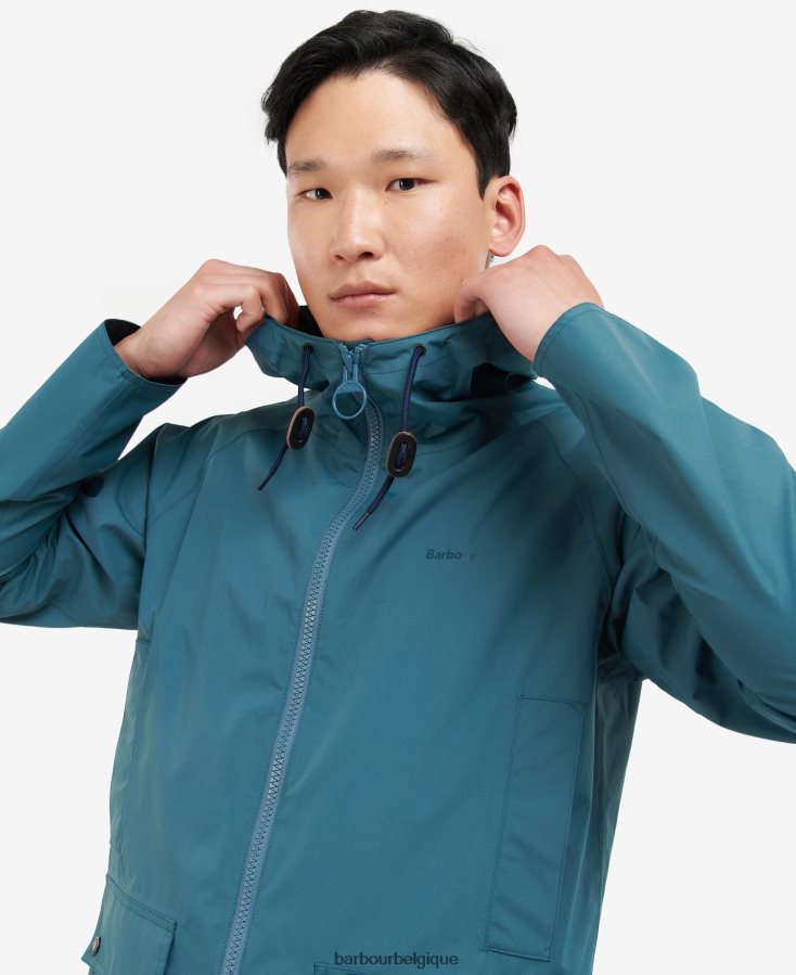 vêtements Barbour veste imperméable à capuche dormus marine/robe Hommes T2L6ZP212