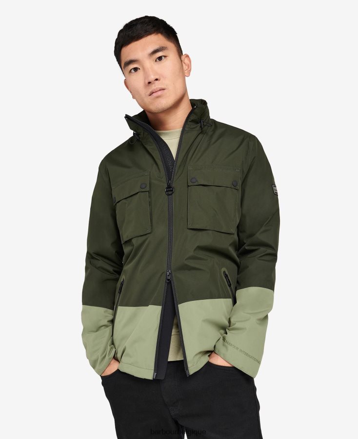 vêtements Barbour veste imperméable obel sage Hommes T2L6ZP213