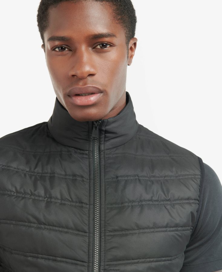 vêtements Barbour gilet matelassé jackson noir classique Hommes T2L6ZP152