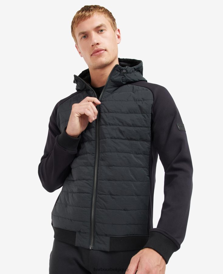vêtements Barbour sweat matelassé bromley champignon noir Hommes T2L6ZP137