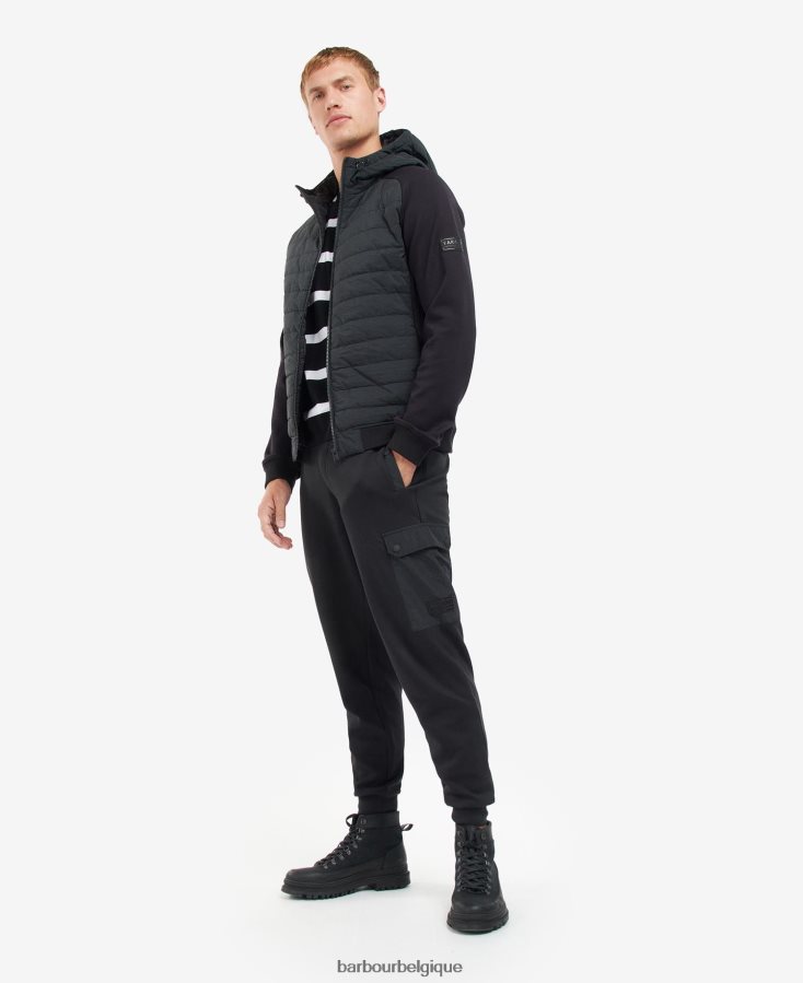 vêtements Barbour sweat matelassé bromley champignon noir Hommes T2L6ZP137