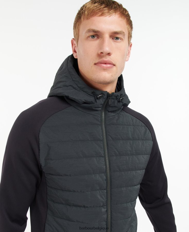 vêtements Barbour sweat matelassé bromley champignon noir Hommes T2L6ZP137