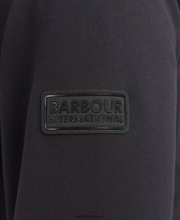 vêtements Barbour sweat matelassé bromley champignon noir Hommes T2L6ZP137